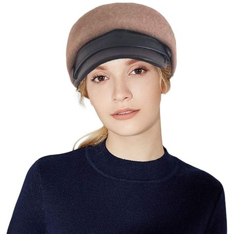 Womens Wool Newsboy Visor Beret Hat Cap For Women Paperboy Cabbie Hats