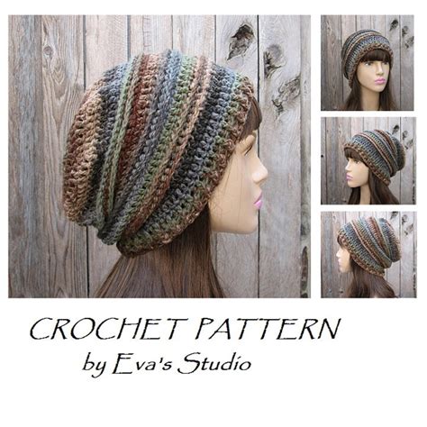 Crochet Hat Slouchy Hat, Crochet Pattern Pdf,easy, Pattern No. 30 - Etsy