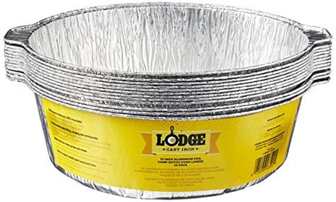 Lodge A12f12 12 Inch Aluminum Foil Dutch Oven Liners 12 Pack Silver Pricepulse