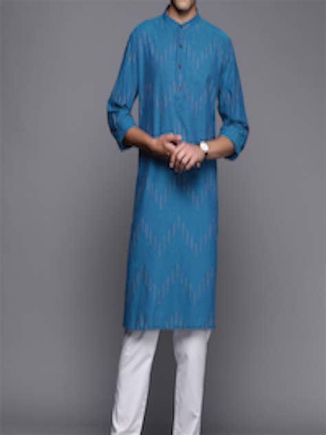 Buy Fabindia Cotton Dobby Weave Comfort Fit Kurta Kurtas For Men