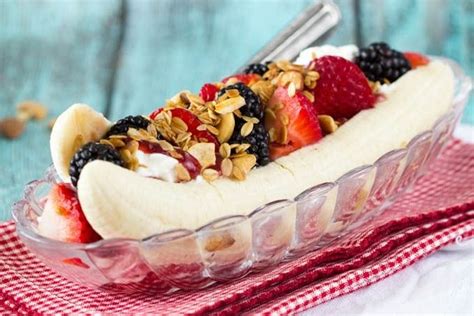 Healthy Breakfast Banana Split Simple Healthy Kitchen