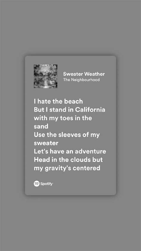 Sweater Weather The Neighbourhood Pretty Lyrics Just Lyrics Song