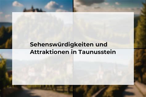 Taunusstein Hessen Tourist