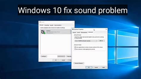 How To Fix Audio Sound Not Working Windows Youtube