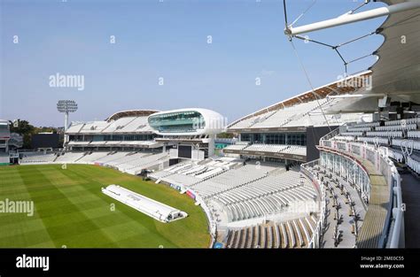 Elevated Overall View With Cricket Field And New Stands Lords Cricket