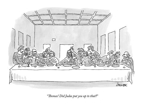 The Last Supper Drawing by Jack Ziegler - Pixels