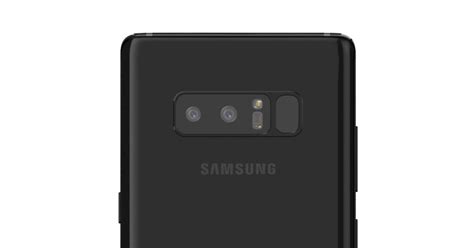 Samsung Galaxy Note 8 Midnight Black Model Leaks In New Render