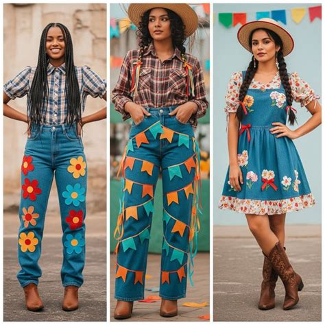 Look Caipira Feminino Moderno - Look feminino de festa junina: +30 ideias de roupas para arrasar no ...