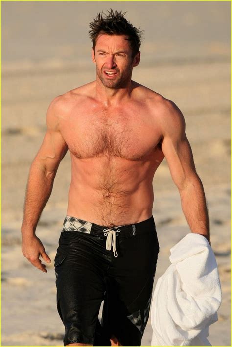 Photo Hugh Jackman Shirtless Morning Dip Photo Just