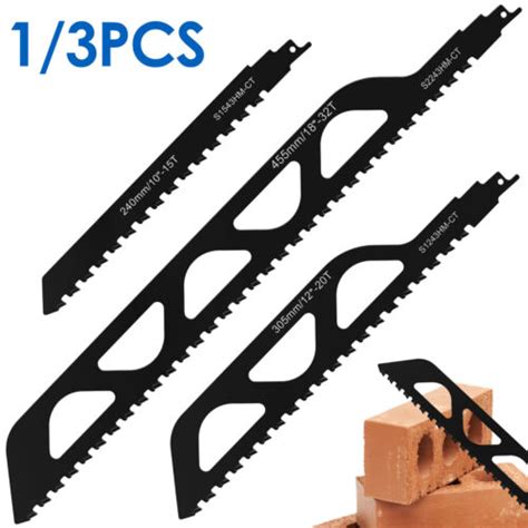 2 TPI Teeth Reciprocating Sabre Saw Blade Concrete Cement Hollow Brick