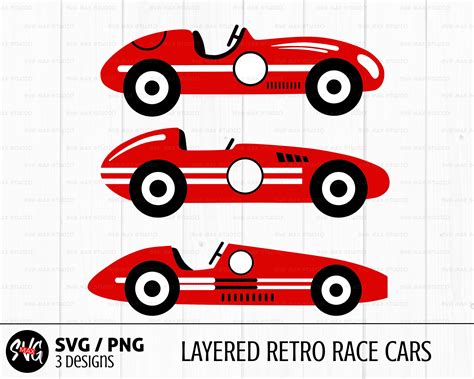 Retro Race Car Svg Bundle Drag Racing Svg Vintage Race Car Svg Racing Svg Sports Car Svg