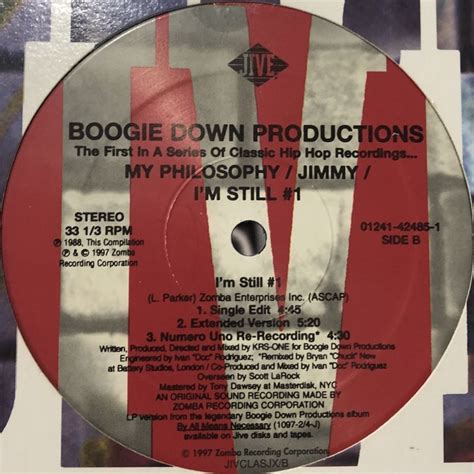 Boogie Down Productions Im Still 1 12 Fatman Records