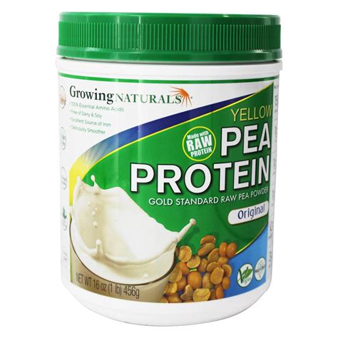 Growing Naturals Yellow Pea Protein Original 16 Oz