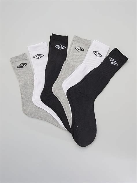 Lot De 6 Chaussettes Umbro Noir Kiabi 15 00