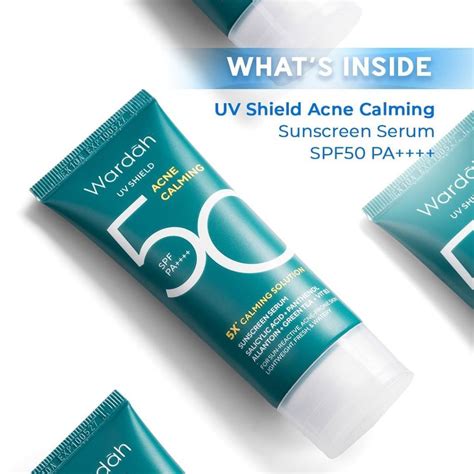 Jual Livi Wardah Uv Shield Acne Calming Sunscreen Serum Spf 50 Pa 25ml Shopee Indonesia