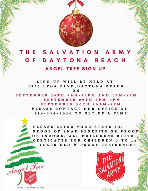 2023 The Salvation Army Angel Tree Signup - Volusia County Moms