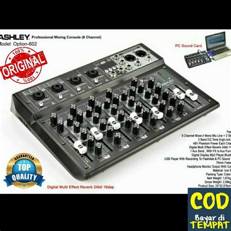 Jual Mixer Ashley Option Option Ch Original Ashley Bluetooth