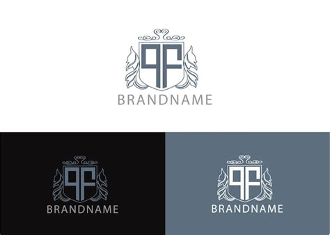 Premium Vector Modern Monogram Initial Letter Pf Logo Design Template