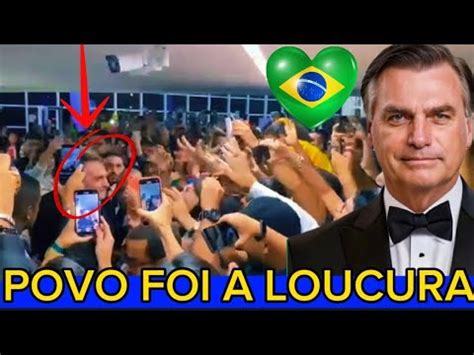 Aos Gritos De Mito Bolsonaro Ovacionado Em Goi Nia Youtube