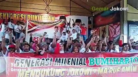 Yel Yel Gerakan Masyarakat Pinggiran Jokowi 2 Video Dailymotion