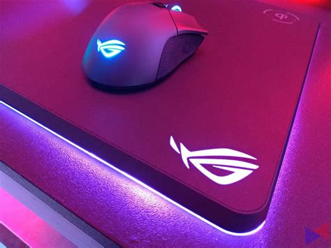 The Asus Rog Balteus Qi Is Both An Rgb Mousepad And A Wireless Charger