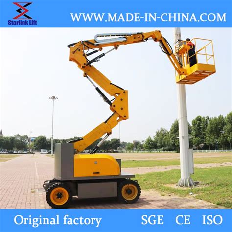 High Quality Degree Rotate Electric Self Propelled Boom Lift