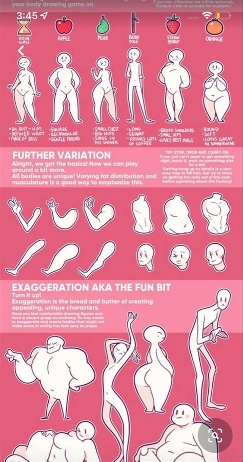 Using This Chart As A Reference For Bodies In 2024 Chubby Drawing