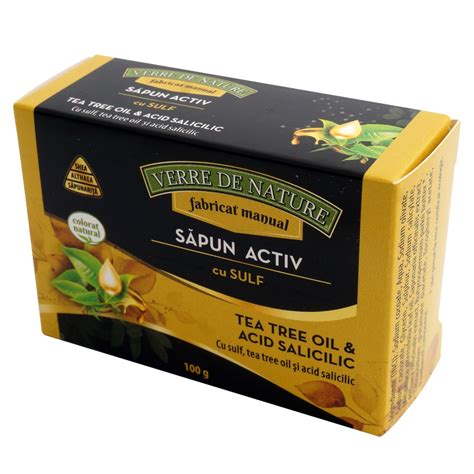 Sapun Activ Cu Sulf Acid Salicilic Si Tea Tree Oil G Bebe Tei