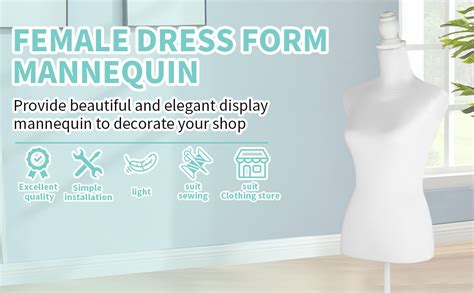 Amazon DRDINGRUI White Dress Form Mannequin 52 67 Height