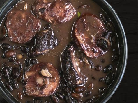 Detail of Feijoada Typical Brazilian Food. Traditional Brazilian Food ...