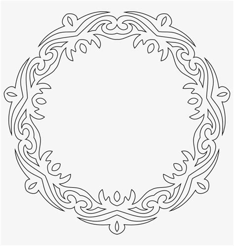 Decorative Line Art Frame Hat Sanati Çerçeve Free Transparent PNG