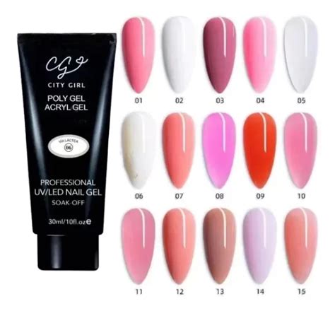 Polygel City Gril 30ml Uñas Esculpidas Acrylic Gel Distribuidora Por