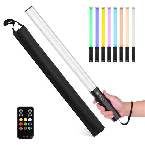 Rgb Varita De Luz Led De Mano Para Fotograf A Palo Recargable Con