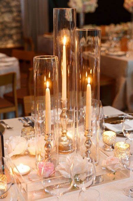 Candle & Lighted Centerpieces for Wedding Receptions: 24 Ideas