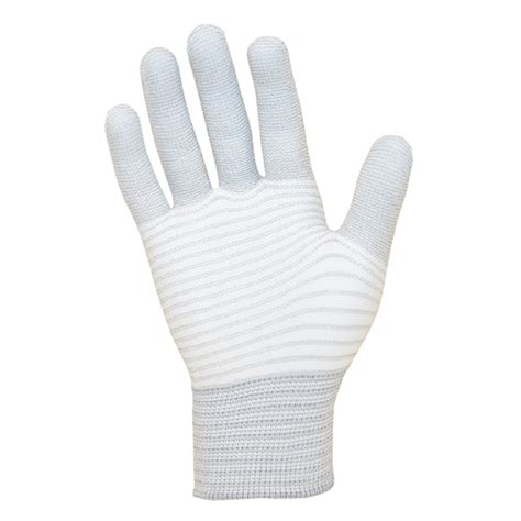 Esd Dotted Palm And Fingers Striped Glove Antistat Esd Protection