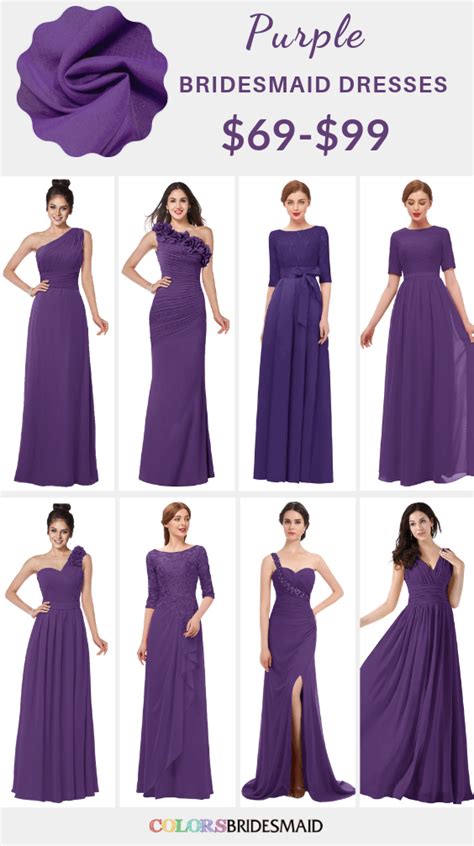 Colors Wedding Purple And Blue Spring Wedding Purple Bridesmaid Dresses