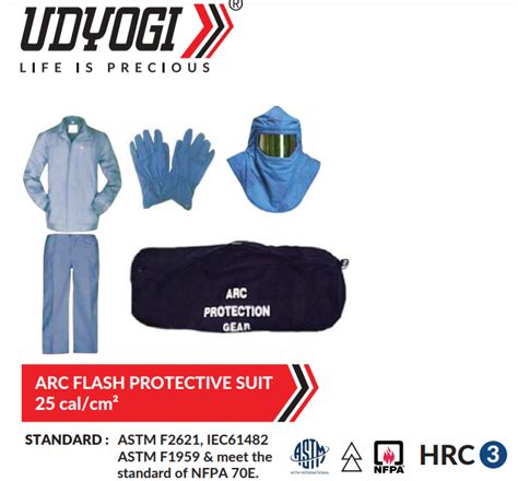 Blue Udyogi Make 25 Cal Arc Flash Kit For Industrial Size Large At