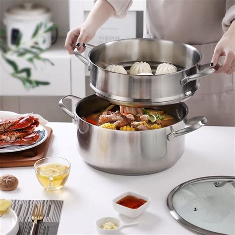 16 Pieces Stainless Steel Cookware Set | Homary UK