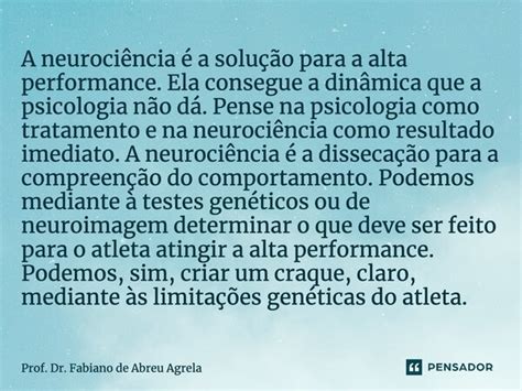 A Neuroci Ncia A Solu O Para A Prof Dr Fabiano De Abreu