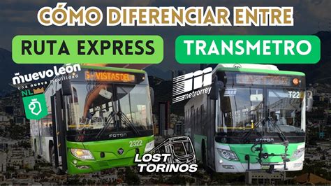 C Mo Diferenciar Entre Ruta Express Y Transmetro Youtube