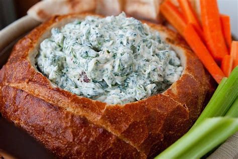 Spinach Dip Bread Bowl Recipe