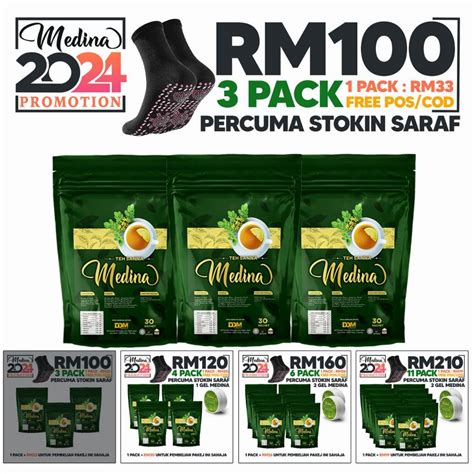 Teh Sanna Medina Original Hq Medina Group Shopee Malaysia