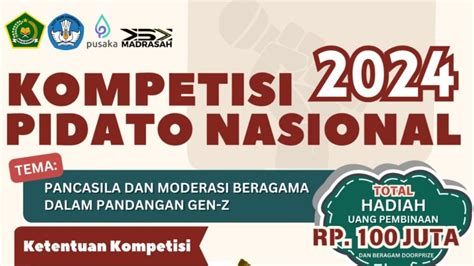 Kemenag Gelar Kompetisi Pidato Nasional Berhadiah Total Rp Juta