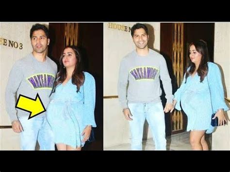 Pregnant Natasha Dalal Fluting Her Baby Bump With Husband Varun Dhawan