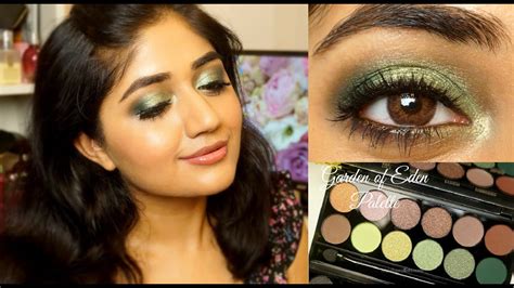 Smoky Green Eye Makeup Tutorial Sleek Garden Of Eden Palette