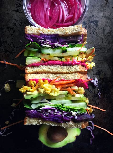 RAINBOW VEGE SANDWICH Recipe The Delicious Life