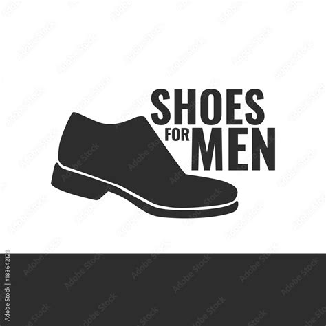 Vector icon of men's shoes. Logo for the shoe store. Stock Vector ...