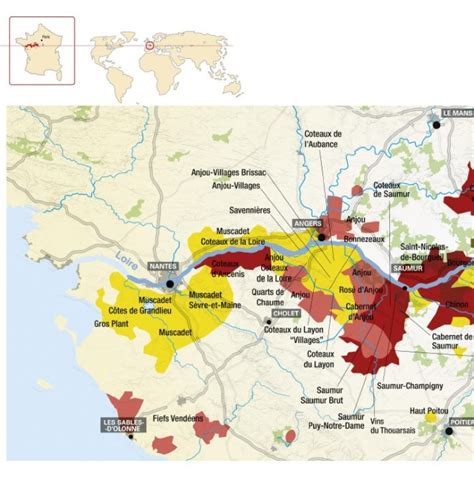 Revista Eno Estilo Mapas Do Vinho Vale Do Loire Fran A