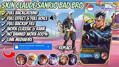 Script Skin Claude Sanrio Bad Bro No Password Full Effect Voice