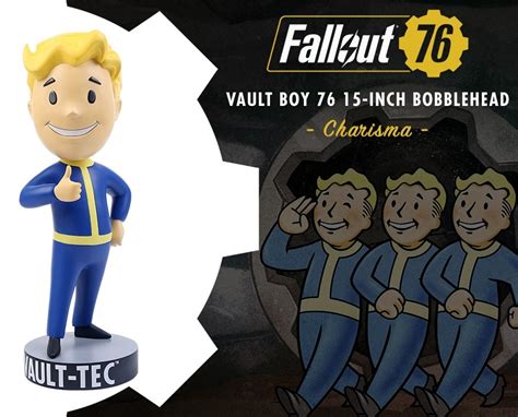 Fallout 76: Vault Boy 76 Charisma 15-Inch Mega Bobblehead – GameCry.com